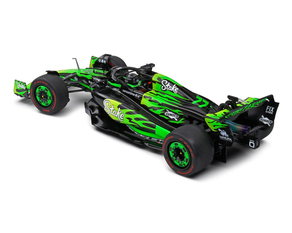 Kick Sauber C44 #77 Valtteri Bottas "Stake F1 Team Kick Sauber" Formula One F1 "Las Vegas GP" (2024) "Competition" Series 1/18 Diecast Model Car by Solido-0