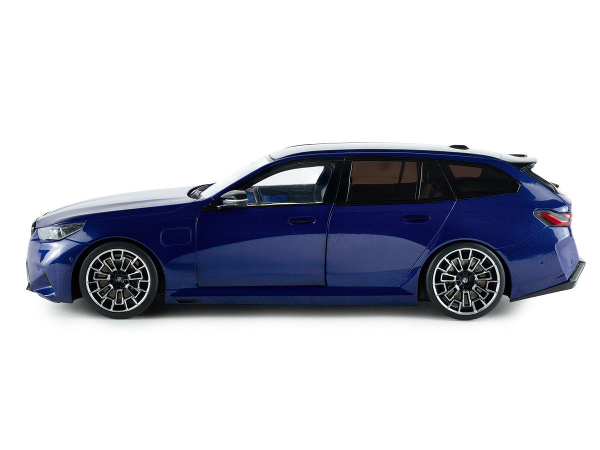 2025 BMW M5 Touring Marina Bay Blue Metallic with Black Top 1/18 Diecast Model Car by Solido Solido
