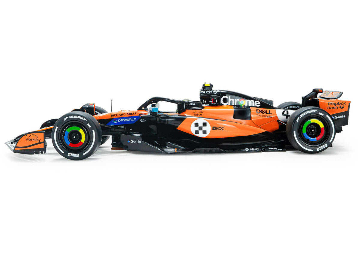 McLaren MCL39 #4 Lando Norris "OKX" Winner Formula One F1 "Monaco GP" (2025) "Competition" Series 1/18 Diecast Model Car by Solido-1