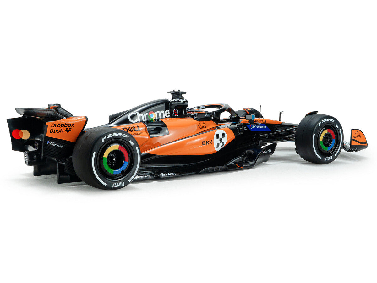 McLaren MCL39 #81 Oscar Piastri "OKX" 3rd Place Formula One F1 "Monaco GP" (2025) "Competition" Series 1/18 Diecast Model Car by Solido Solido