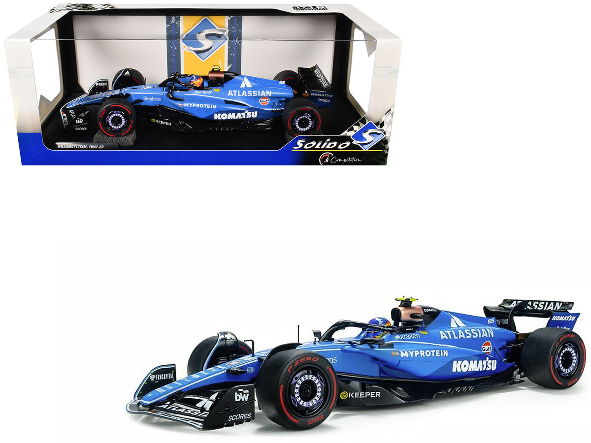 Williams FW47 #55 Carlos Sainz "Atlassian" Formula One F1 "Australian GP" (2025) "Competition" Series 1/18 Diecast Model Car by Solido Solido