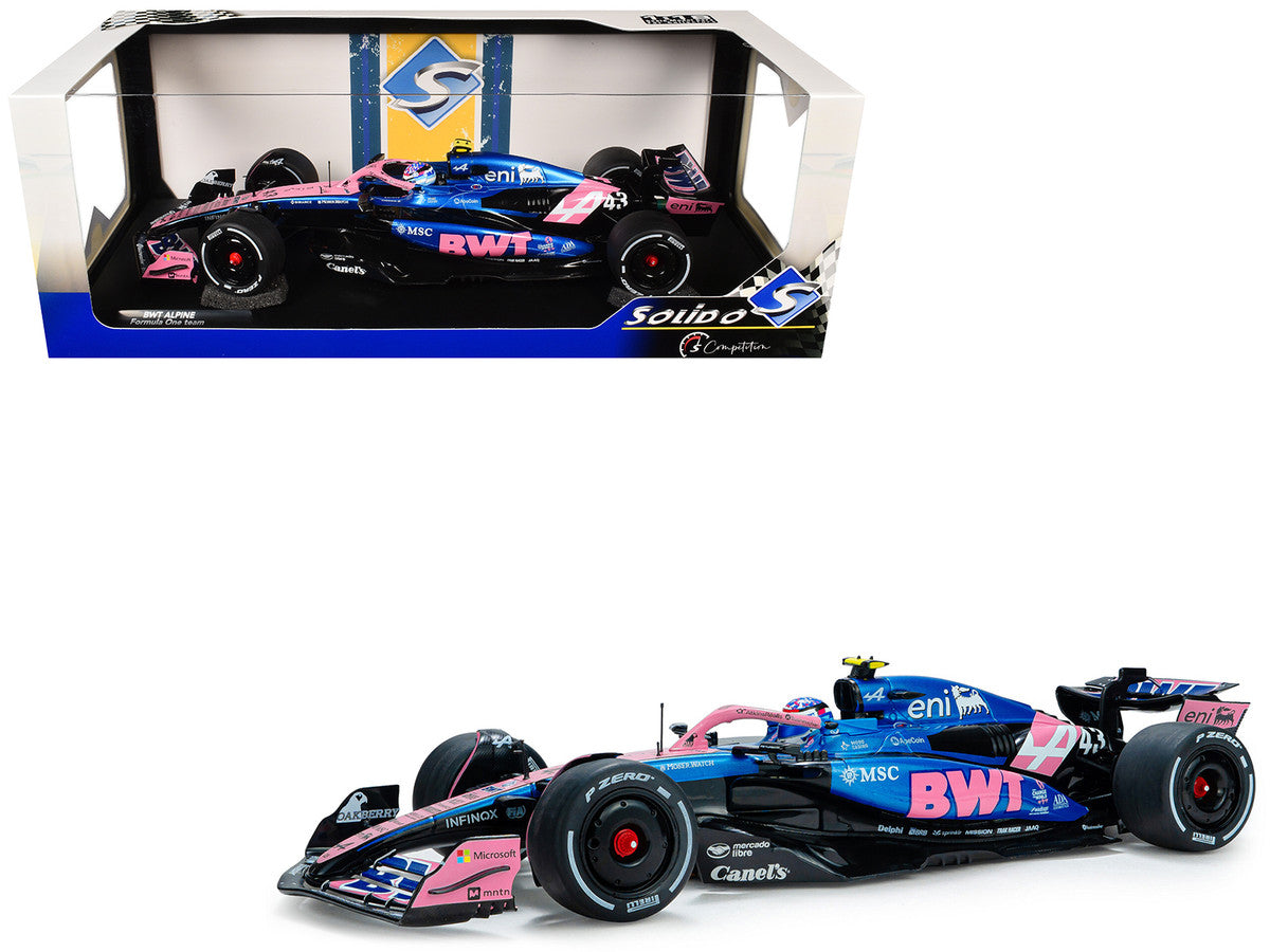 Alpine A525 #43 Franco Colapinto "BWT" Formula One F1 "Canadian GP" (2025) "Competition" Series 1/18 Diecast Model Car by Solido Solido