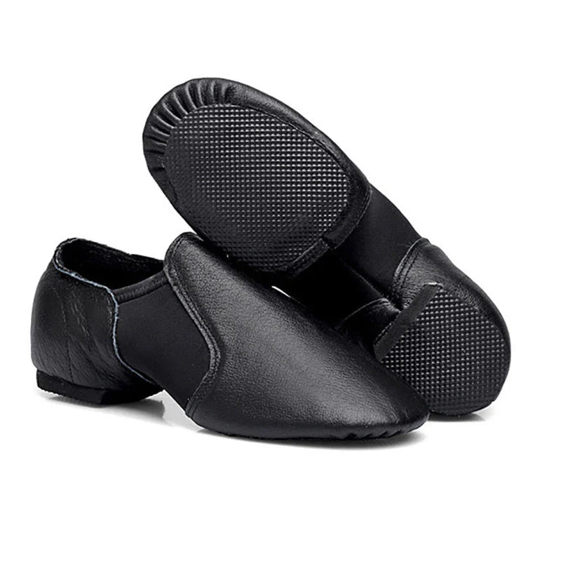 Genuine Leather Jazz Dance Shoes For Girls Brown Black Anti-Slip Jazz Shoes Adult Dance Sneakers High Quality Jazz Shoes LadyShow.Store