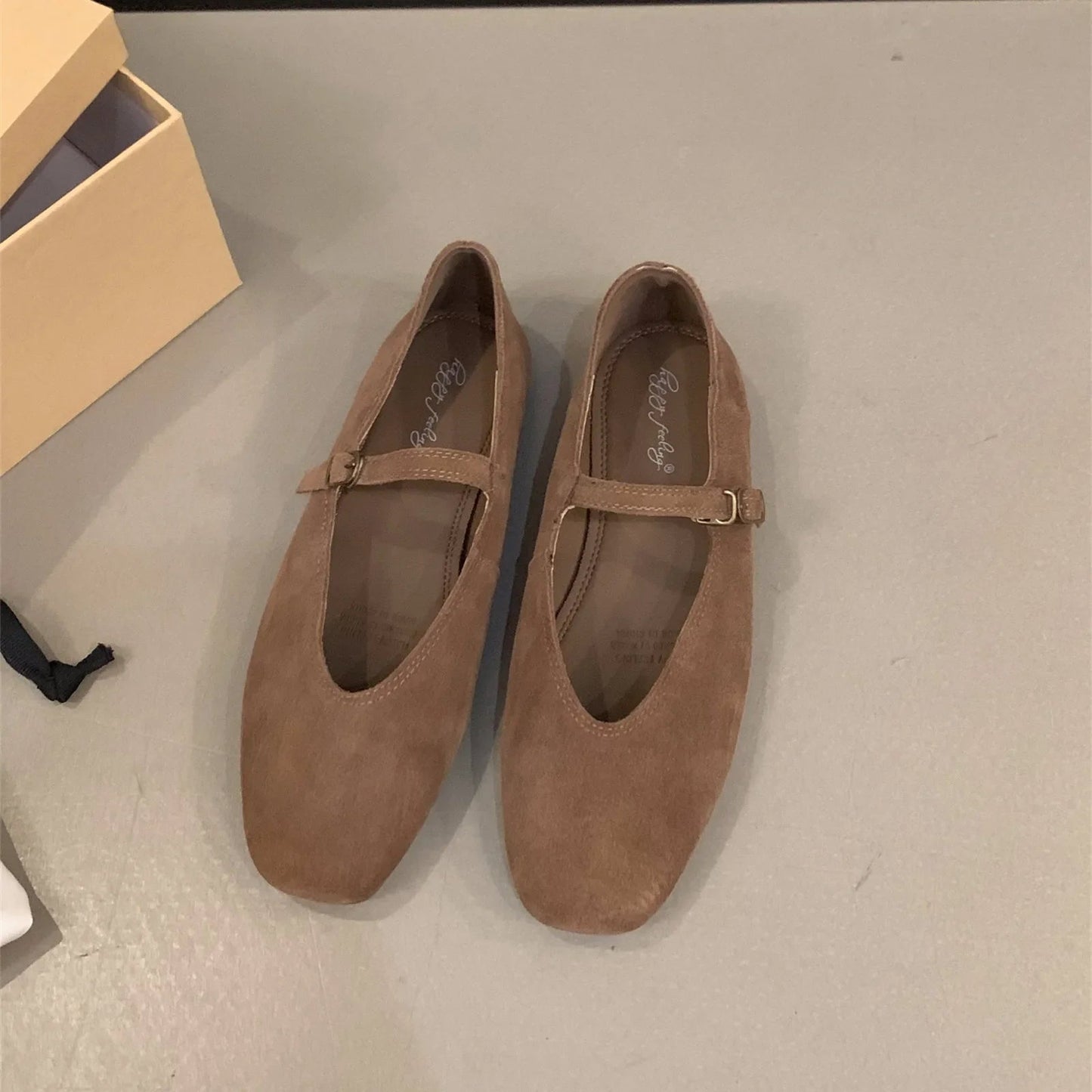 Bailamos 2024 Spring New Brand Women Flats Round Toe Shallow Slip On Ladies Casual Ballet Shoes Soft Leather Eelgant Dress Shoes LadyShow.Store
