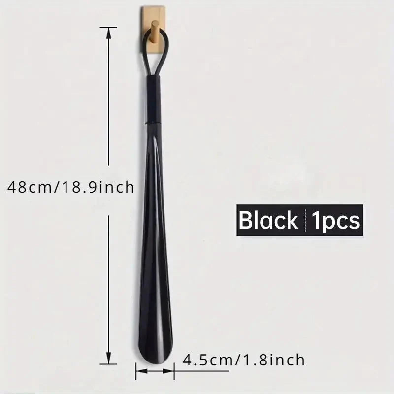 1pc Extra Long Flexible Plastic Shoe Horns Not Require Bending Durable Shoe Spoons For Pregnant Women Wearing Shoe Assistants LadyShow.Store