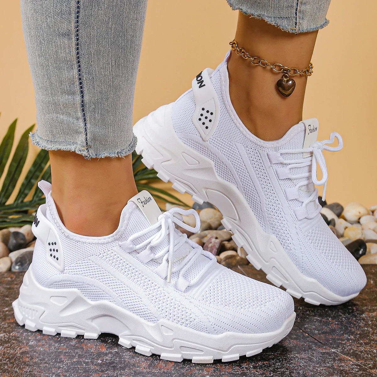 Women's shoes, women's sports shoes 2025 Women's shoes Breathable single-mesh dad shoes Women's casual and versatile sports shoe LadyShow.Store