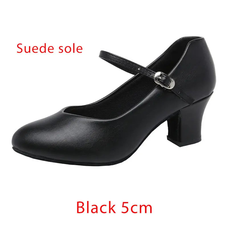 Flamenco Shoes Women Latin Salsa Dance Shoes Girls Heel 5cm Modern Ballroom Dance Shoe Ladies Girl Tango Dancing Shoe Size 34-43 LadyShow.Store