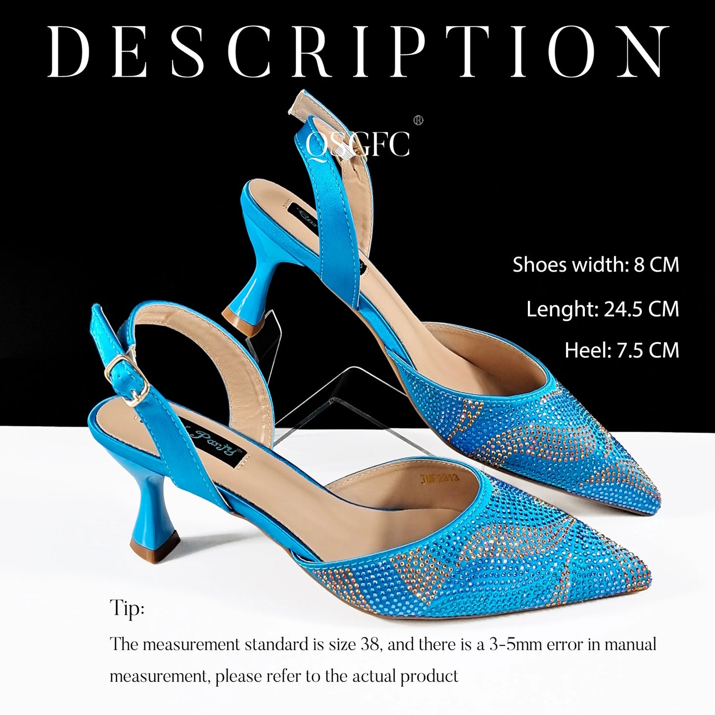 Festive Elegance:High Quality Women's Pumps Fashion Design For Nigeria Wedding Party Ladies Shoes Spot Goods Pi-Mart