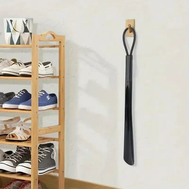 1pc Extra Long Flexible Plastic Shoe Horns Not Require Bending Durable Shoe Spoons For Pregnant Women Wearing Shoe Assistants LadyShow.Store