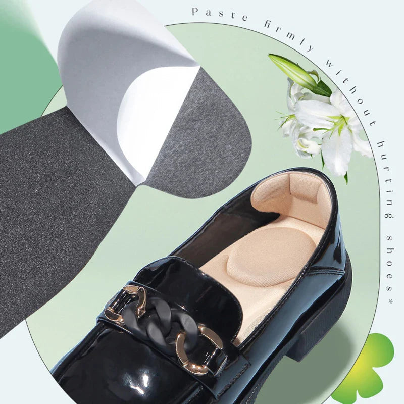 Memory Foam Insoles Women High-heel Shoes Insoles Anti-slip Cutable Insole Comfort Breathable Heel Protection Massage Shoe Pads LadyShow.Store