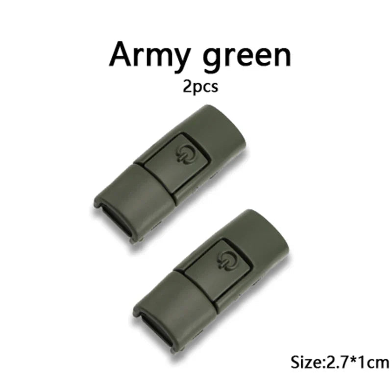 New Colorful Shoelaces Press buckle Metal Shoelace Clip Press Lock Kids Adult Shoes Accessories AF1 Sneaker Kits Metal Laces Tip LadyShow.Store