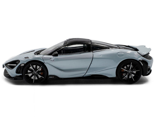 2020 McLaren 765LT Ceramic Gray with Black Top 1/43 Diecast Model Car by Solido Solido