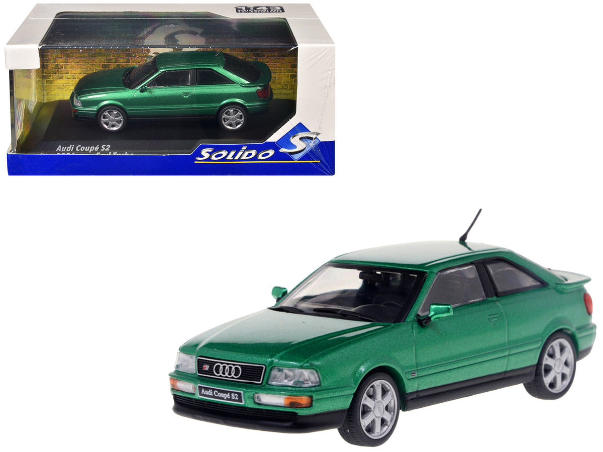 1994 Audi Coupe S2 Cricket Green Metallic 1/43 Diecast Model Car by Solido Solido