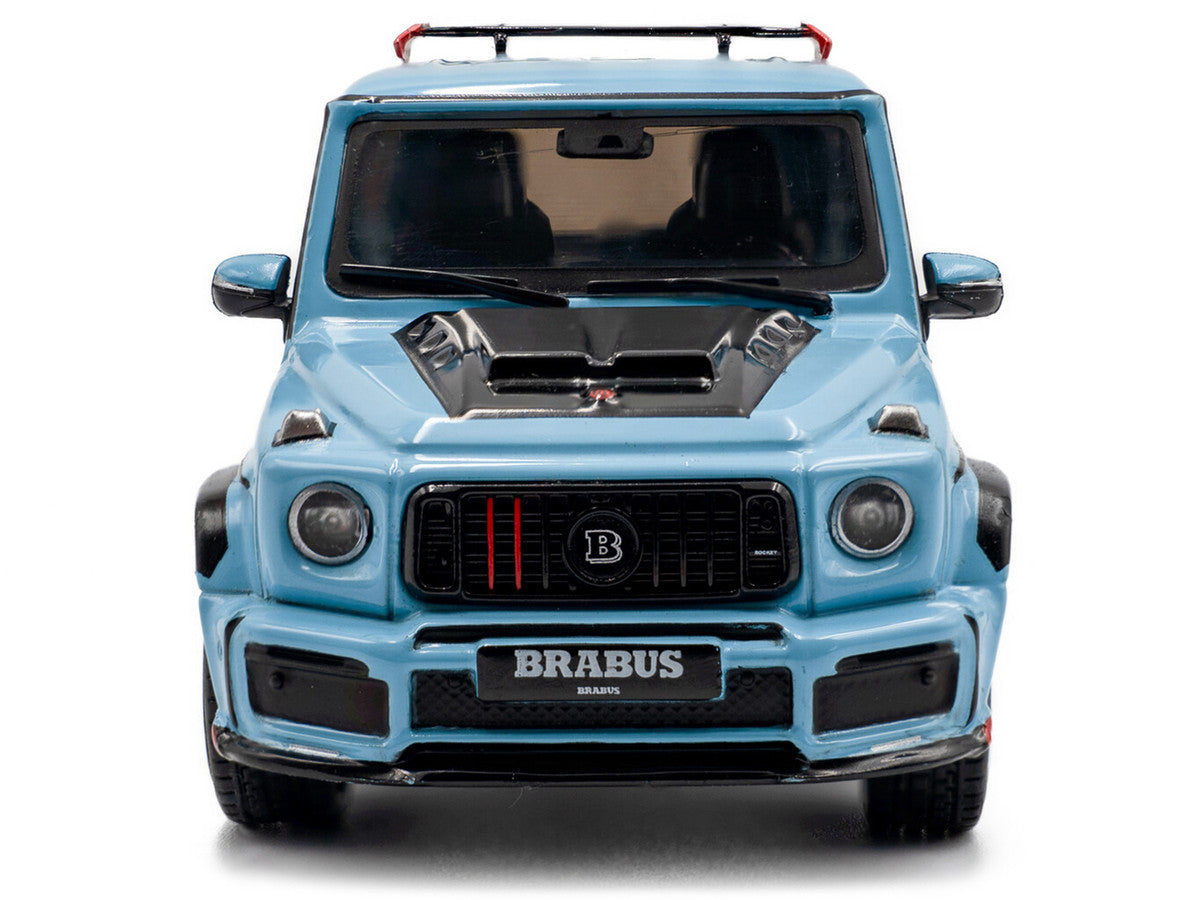 2021 Brabus Rocket 900 China Blue with Black Hood 1/43 Diecast Model Car by Solido-3