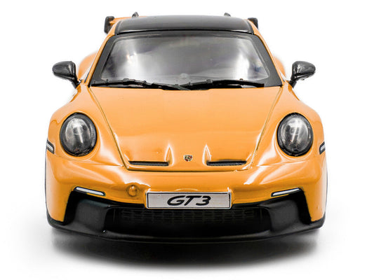 2023 Porsche 911 (992) GT3 Signal Yellow with Black Top 1/43 Diecast Model Car by Solido Solido