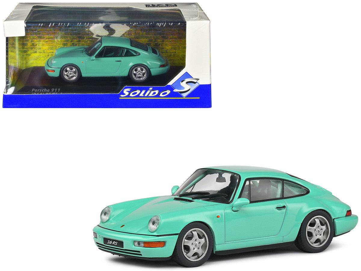 Porsche 911 (964) RS Clubsport Mint Green 1/43 Diecast Model Car by Solido Solido