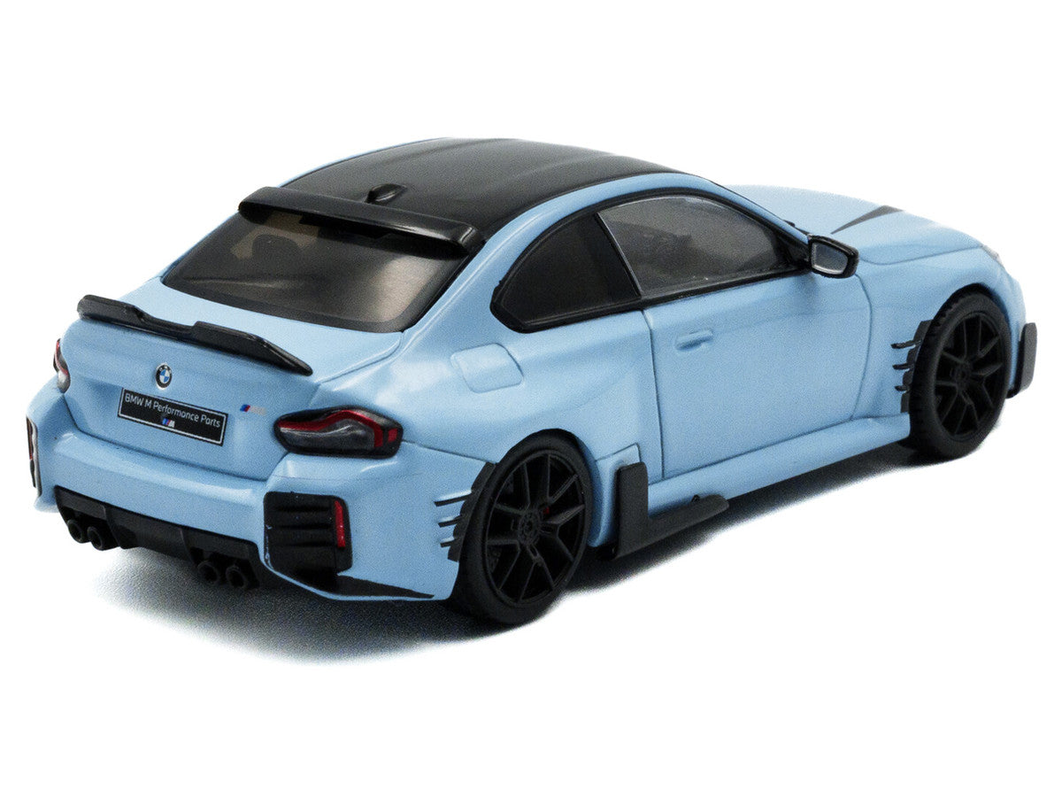 2023 BMW M2 M Performance Zandvoort Blue with Black Top 1/43 Diecast Model Car by Solido Solido