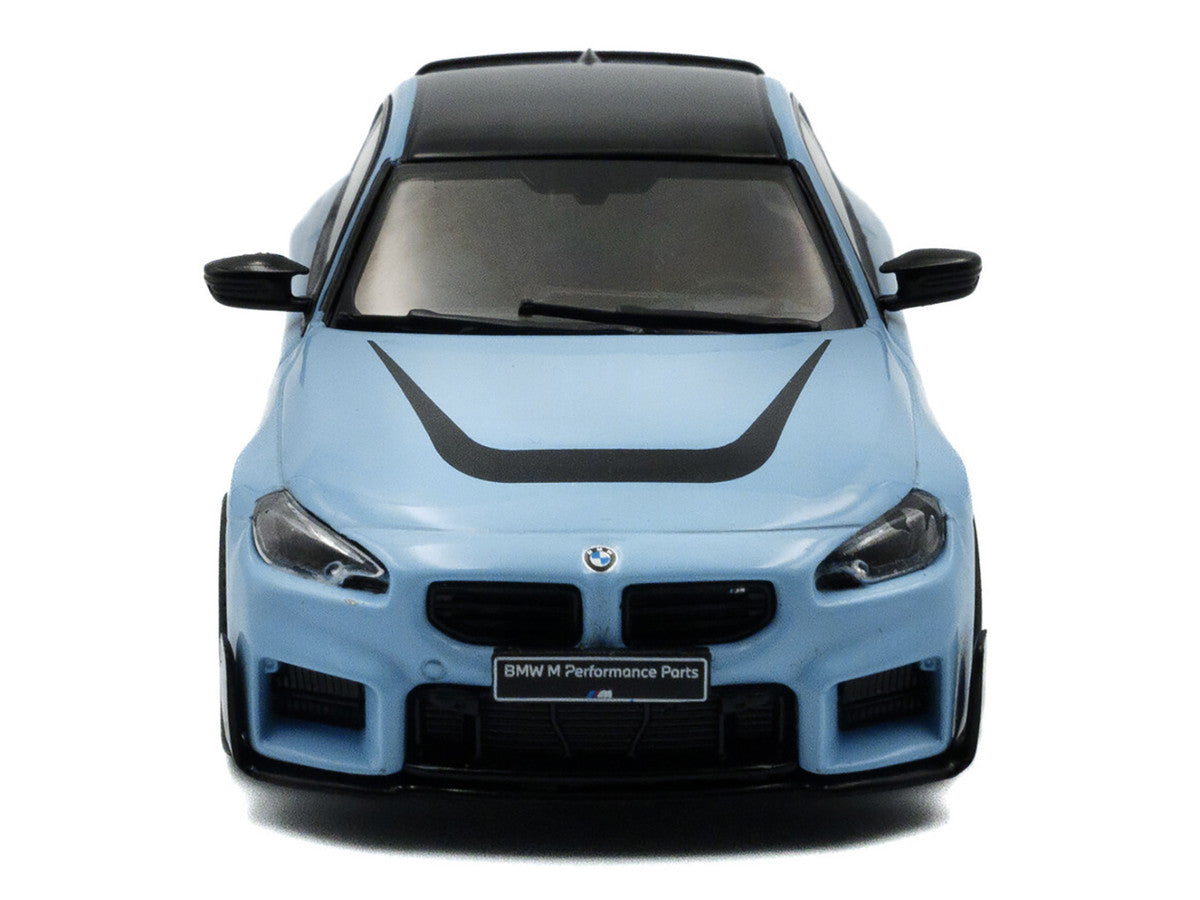 2023 BMW M2 M Performance Zandvoort Blue with Black Top 1/43 Diecast Model Car by Solido Solido