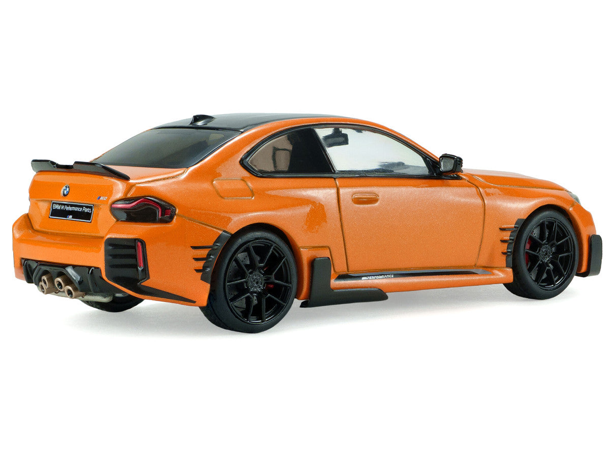 2024 BMW M2 M Performance Papaya Orange Metallic with Black Top 1/43 Diecast Model Car by Solido Solido