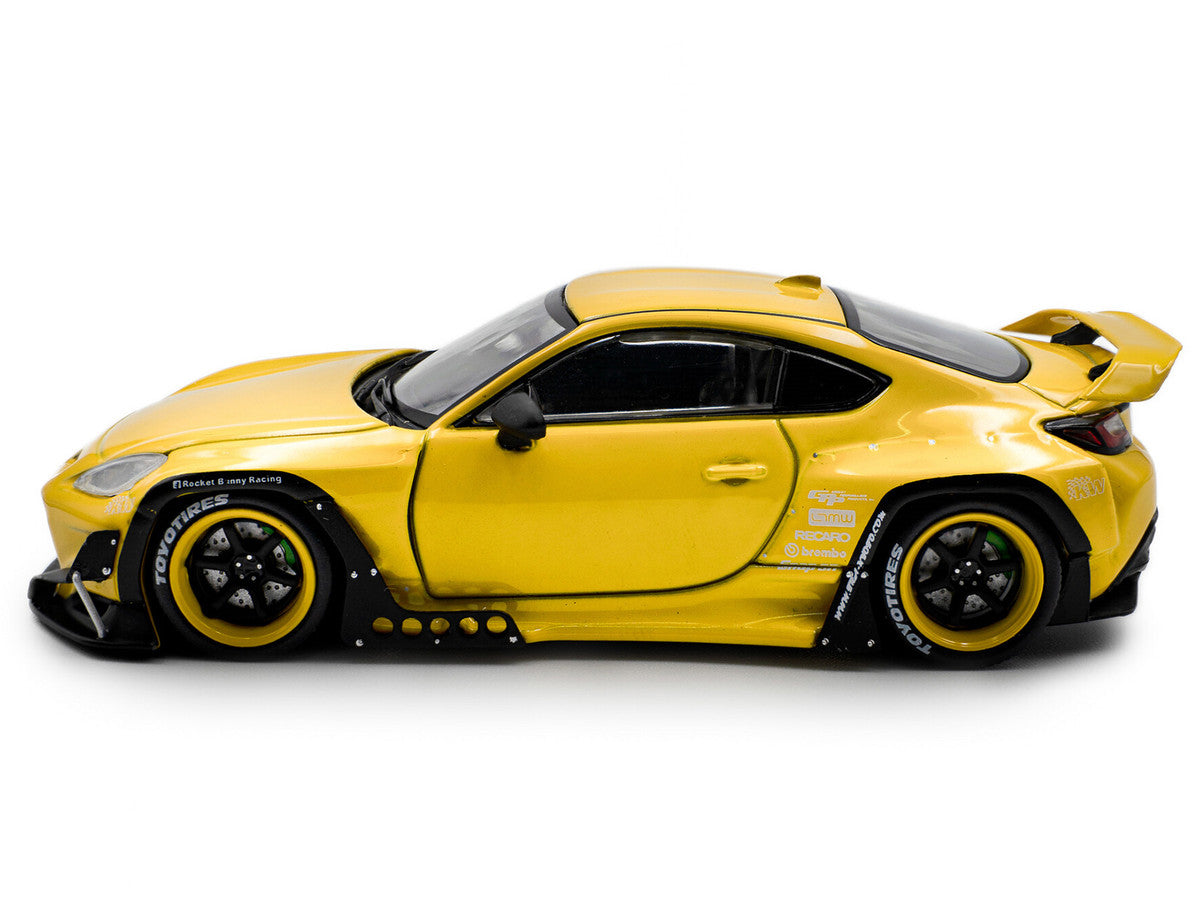 2022 Toyota Pandem GR86 Yellow 1/43 Diecast Model Car by Solido Solido