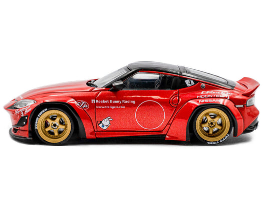 2022 Nissan Pandem Fairlady Z RHD (Right Hand Drive) Red Metallic with Black Top 1/43 Diecast Model Car by Solido Solido
