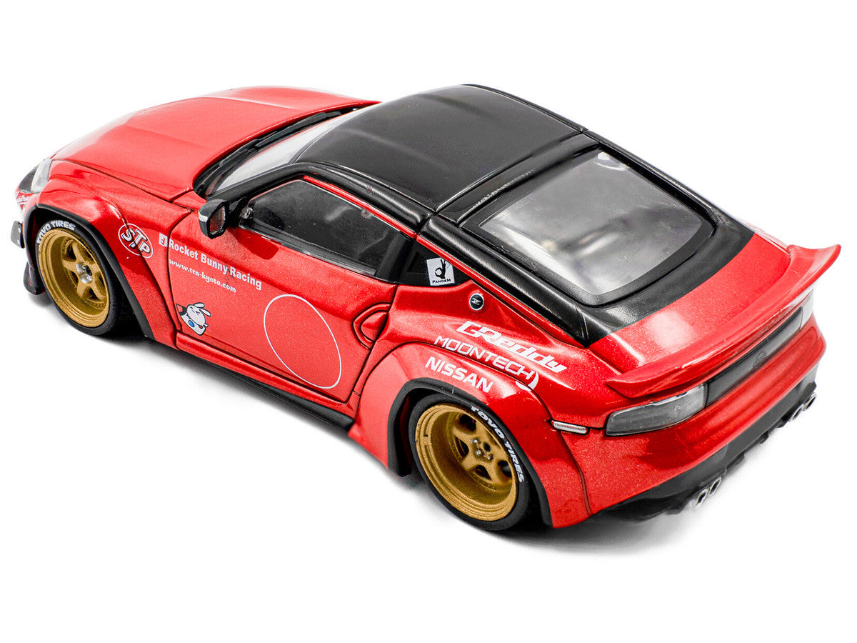 2022 Nissan Pandem Fairlady Z RHD (Right Hand Drive) Red Metallic with Black Top 1/43 Diecast Model Car by Solido Solido