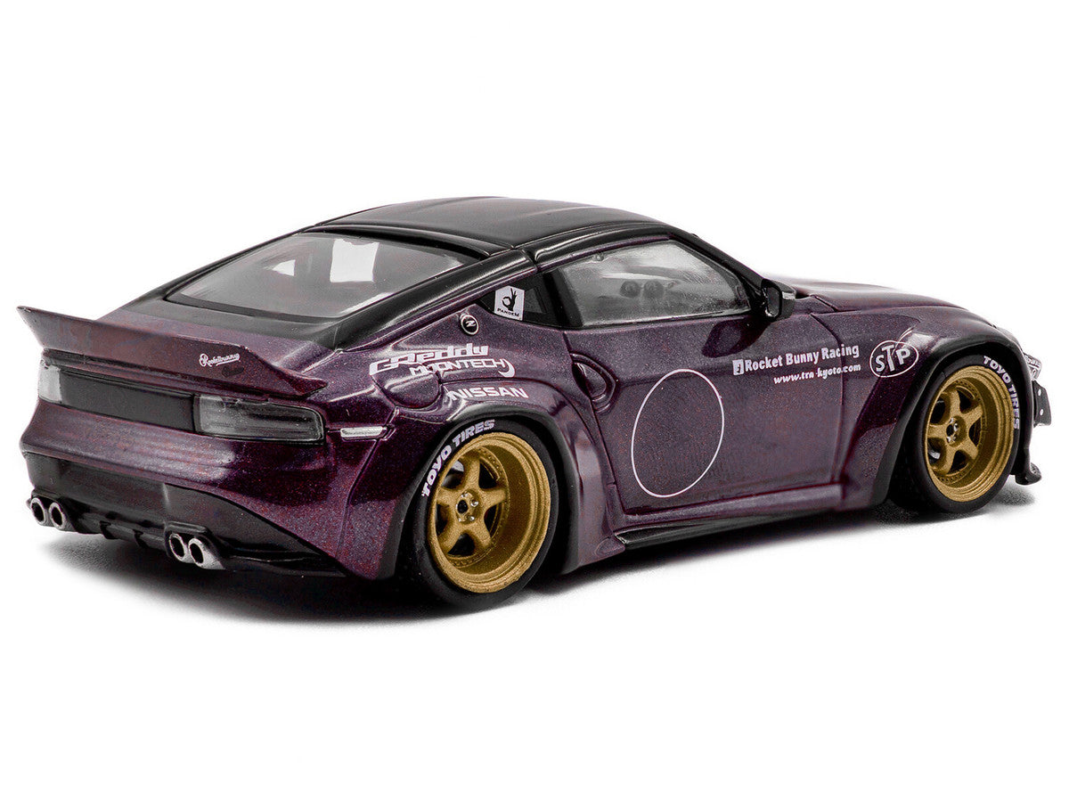 2022 Nissan Pandem Fairlady Z RHD (Right Hand Drive) Purple Metallic with Black Top 1/43 Diecast Model Car by Solido Solido