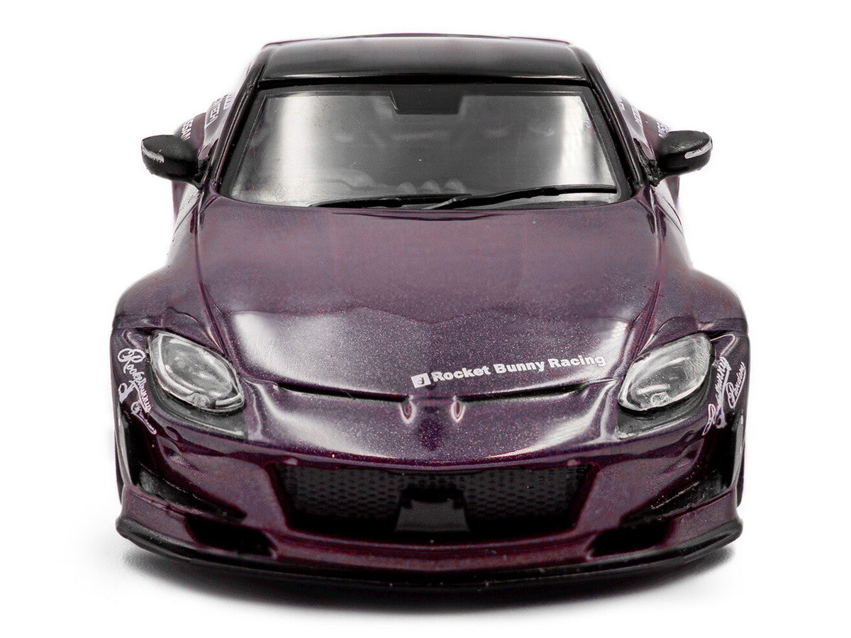 2022 Nissan Pandem Fairlady Z RHD (Right Hand Drive) Purple Metallic with Black Top 1/43 Diecast Model Car by Solido Solido