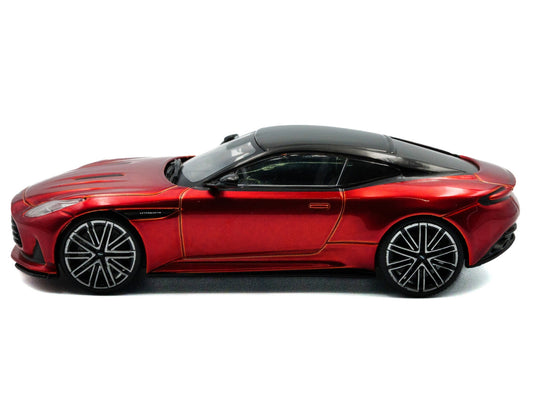 2023 Aston Martin DB12 Coupe Hyper Red Metallic with Black Top 1/43 Diecast Model Car by Solido