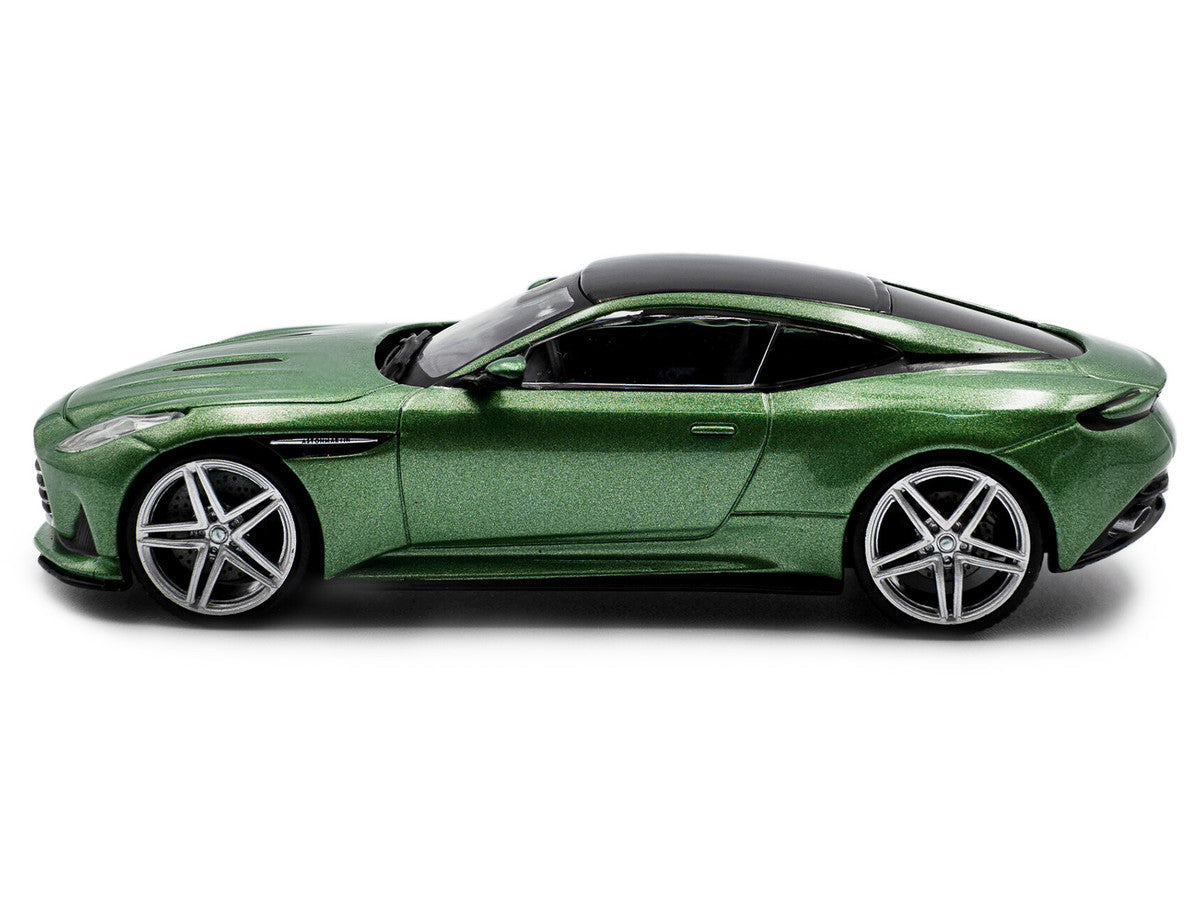 2023 Aston Martin DB12 Coupe Iridescent Emerald Metallic with Black Top 1/43 Diecast Model Car by Solido Solido