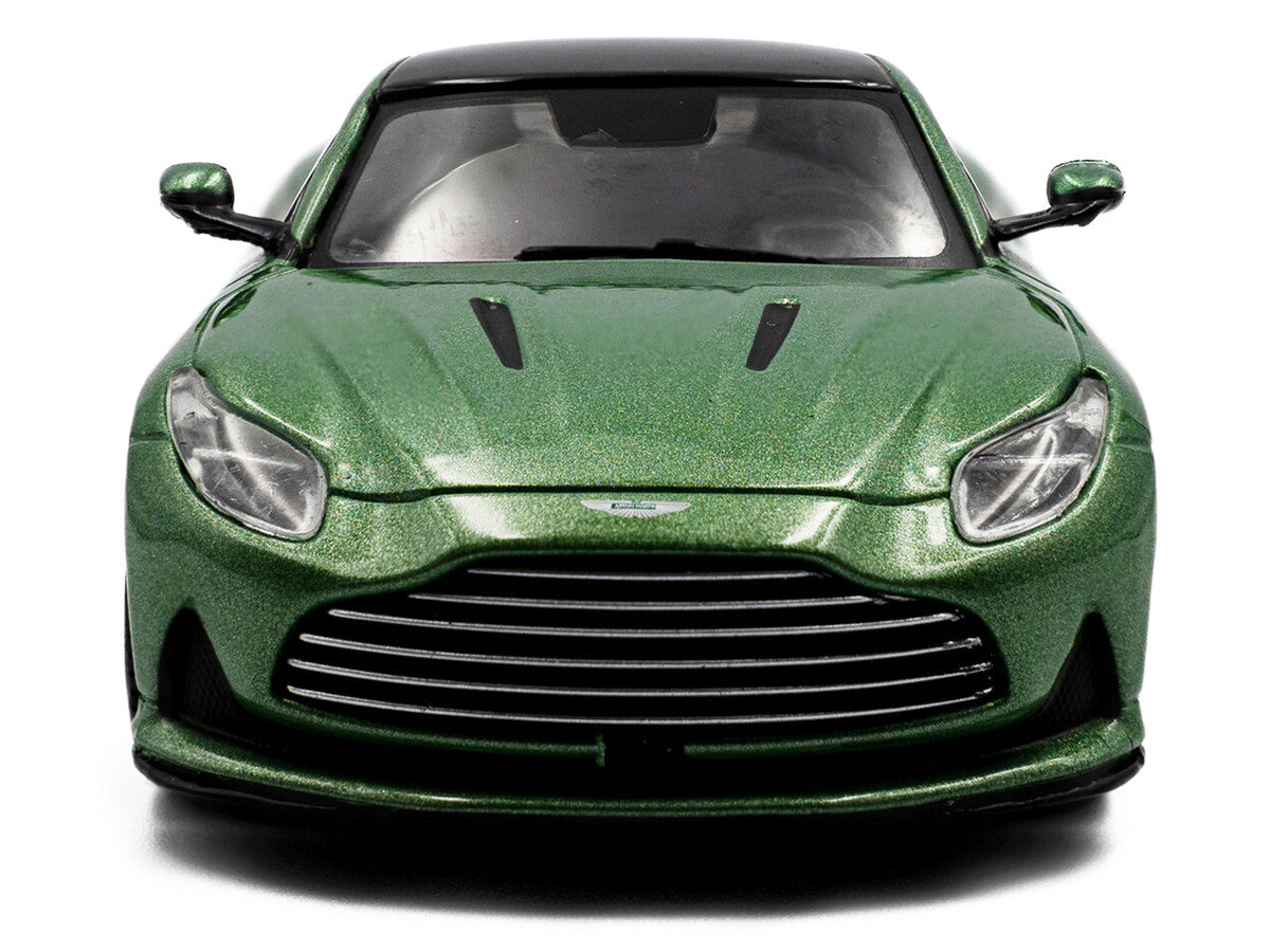 2023 Aston Martin DB12 Coupe Iridescent Emerald Metallic with Black Top 1/43 Diecast Model Car by Solido Solido