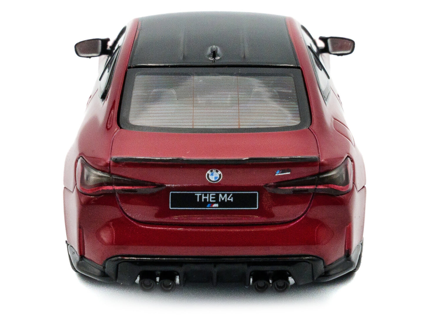 2023 BMW M4 Competition (G82) Imola Red with Black Top 1/43 Diecast Model Car by Solido