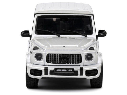 2022 Mercedes-Benz AMG G63 Diamond White Metallic with Graphics 1/43 Diecast Model Car by Solido-0
