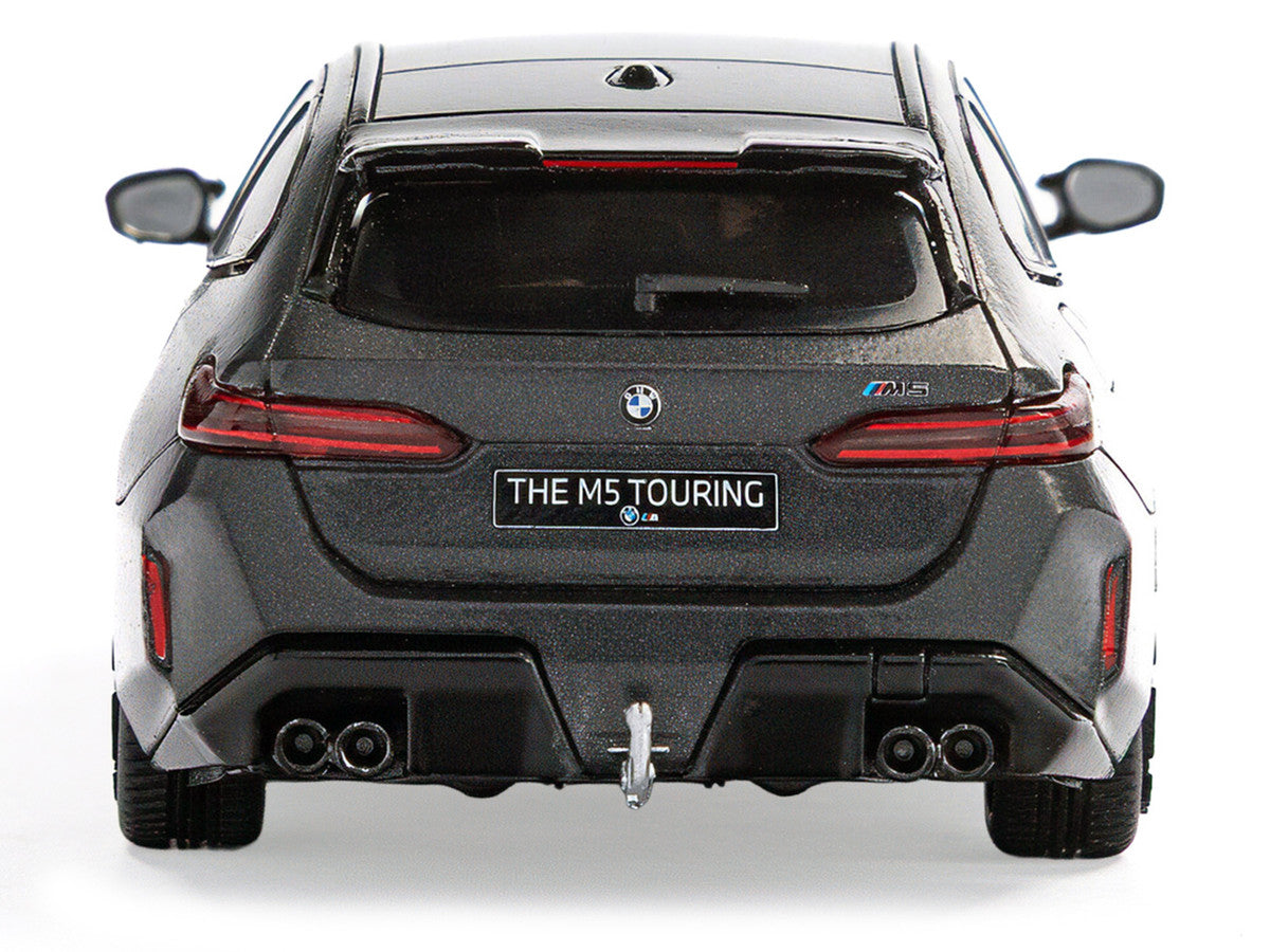 2024 BMW M5 Touring Frozen Deep Gray Metallic with Black Top 1/43 Diecast Model Car by Solido-2