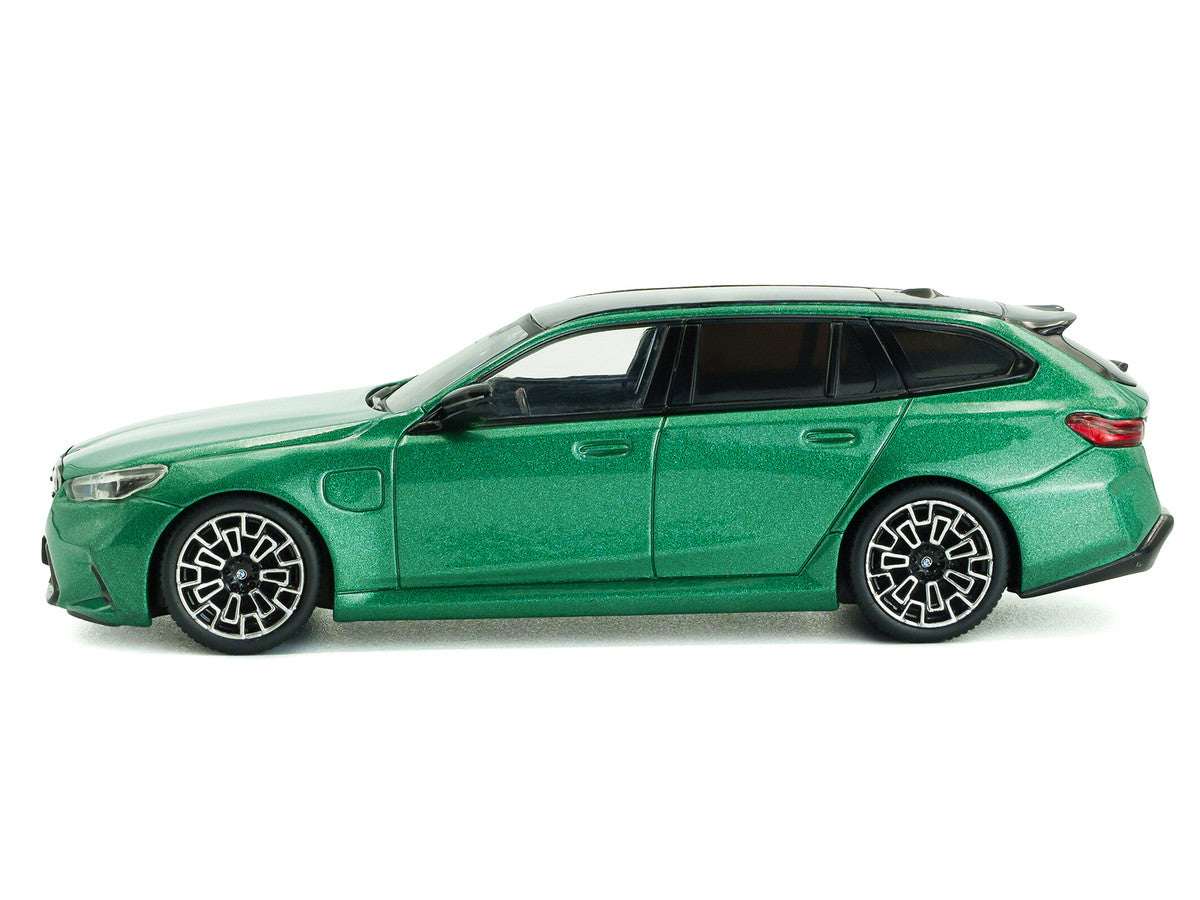 2024 BMW M5 Touring Isle Of Man Green Metallic with Black Top 1/43 Diecast Model Car by Solido-1