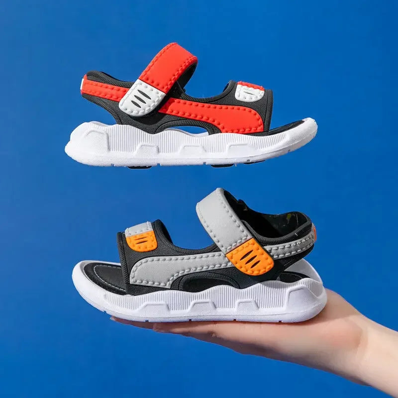 Summer Baby Sandals Solid Color Baby Boy Sandals Soft Sole Anti-slip Boys Girls Sandals Toddler Baby Shoes Beach 2-12 Years LadyShow.Store