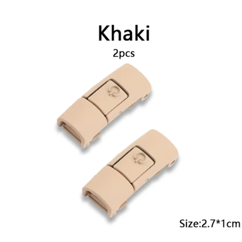 New Colorful Shoelaces Press buckle Metal Shoelace Clip Press Lock Kids Adult Shoes Accessories AF1 Sneaker Kits Metal Laces Tip LadyShow.Store