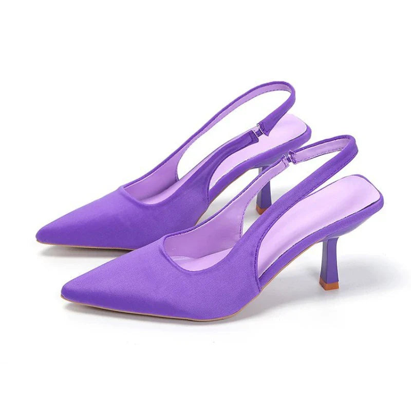 2024 New Sexy Women High Heels Luxury Pointed Toe Women's Pumps Fashion Shallow Sandals Stiletto Heels Women Party Wedding Shoes Pi-Mart
