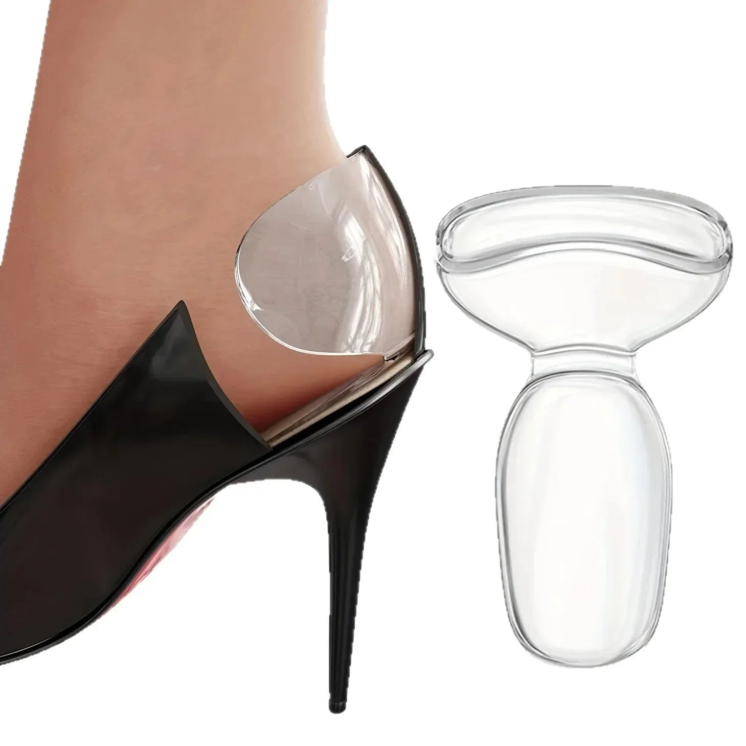 Soft Silicone Heel Grips Anti-Chafing Heel Protectors Cushion Pads for Women High Heels Comfortable Half Size Shoe Inserts LadyShow.Store