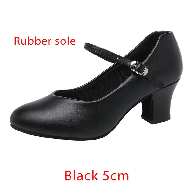 Flamenco Shoes Women Latin Salsa Dance Shoes Girls Heel 5cm Modern Ballroom Dance Shoe Ladies Girl Tango Dancing Shoe Size 34-43 LadyShow.Store