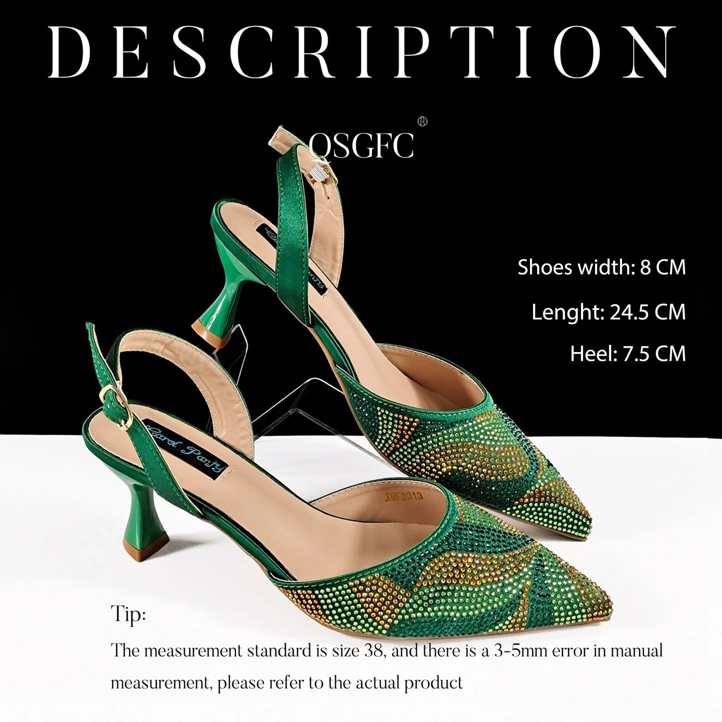 Festive Elegance:High Quality Women's Pumps Fashion Design For Nigeria Wedding Party Ladies Shoes Spot Goods Pi-Mart