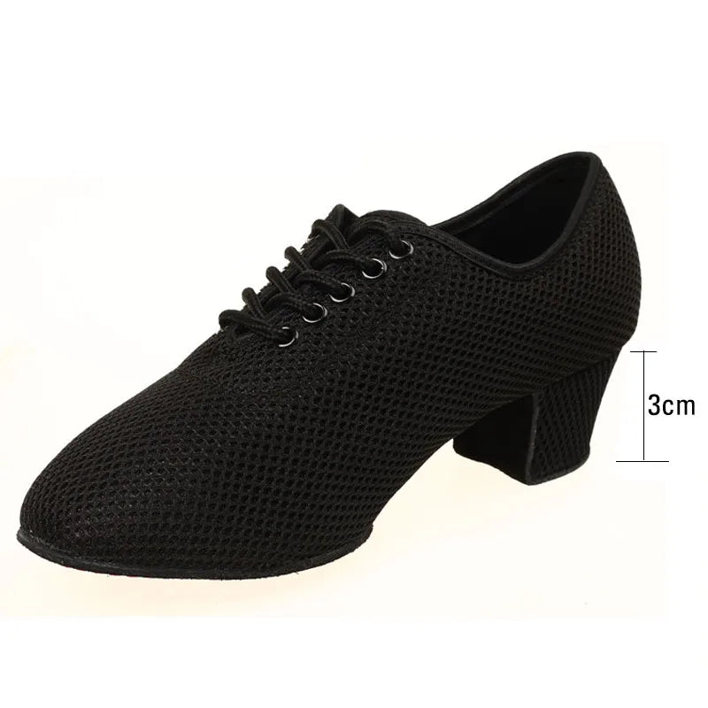 Women Latin Dance Shoes Jazz Ballroom Salsa Dancing Shoes Woman High Heels Children Training Modern Tango Dance Sneakers Female LadyShow.Store