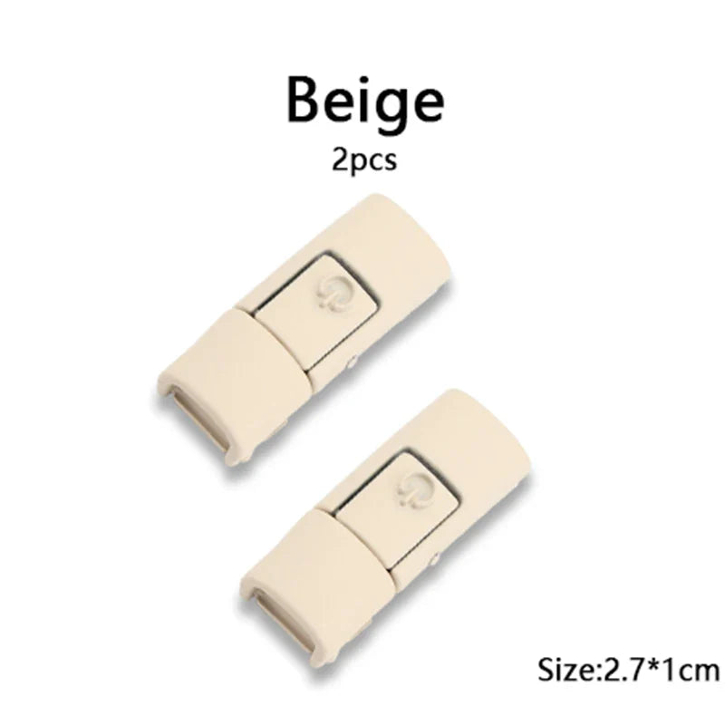 New Colorful Shoelaces Press buckle Metal Shoelace Clip Press Lock Kids Adult Shoes Accessories AF1 Sneaker Kits Metal Laces Tip LadyShow.Store