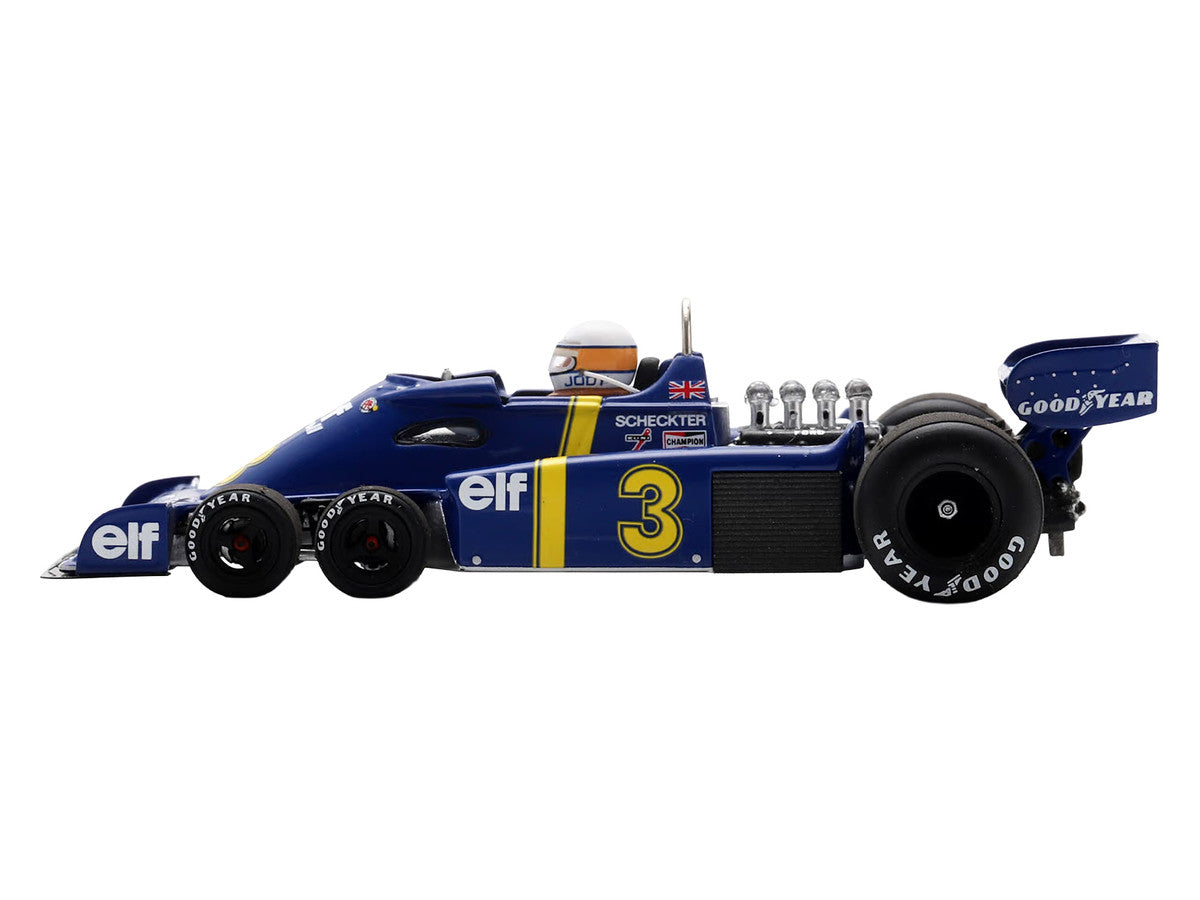 Tyrrell P34 #3 Jody Scheckter Winner Formula One F1 "Swedish GP" (1976) with Driver 1/43 Model Car by Spark Spark