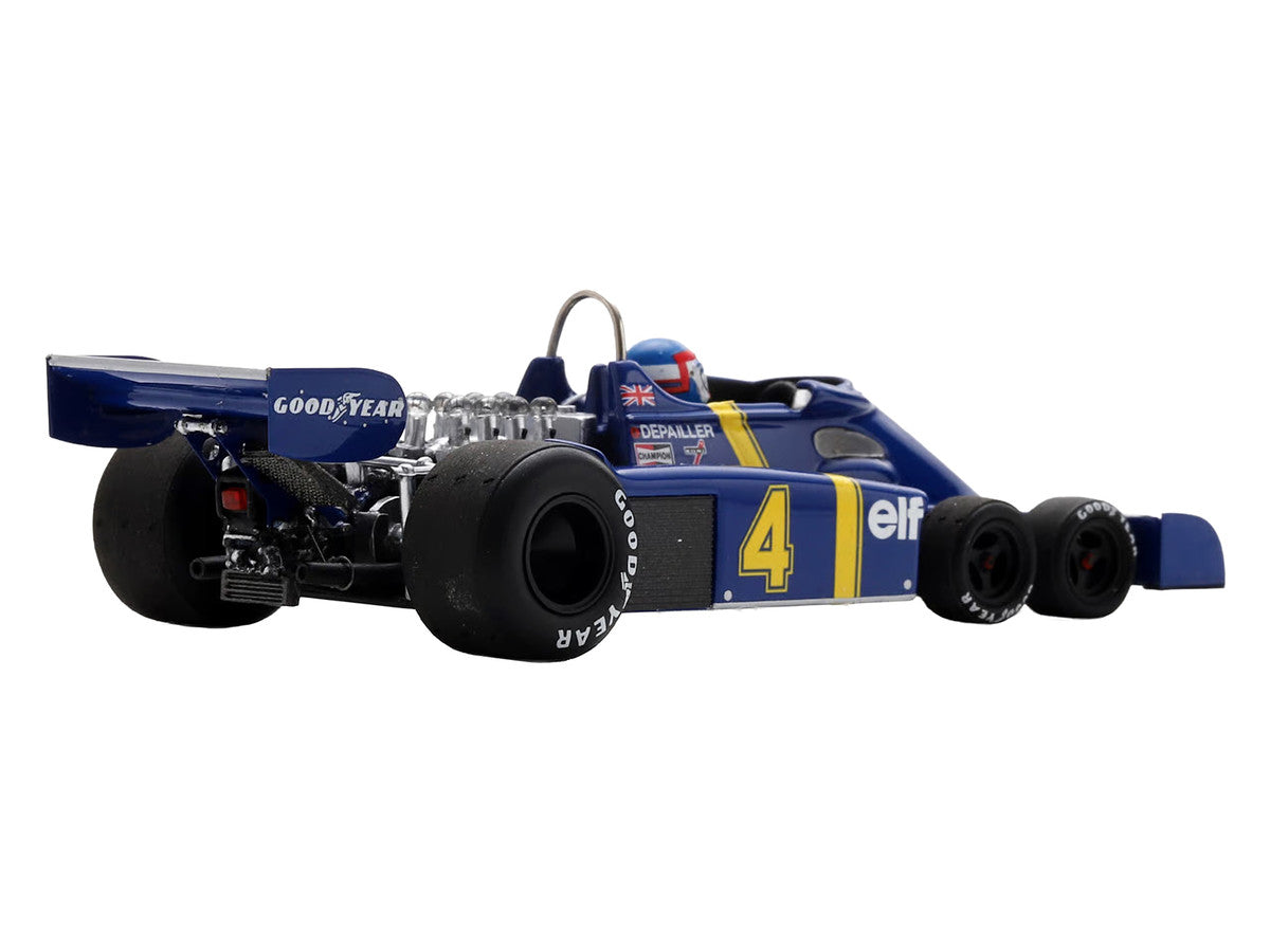 Tyrrell P34 #4 Patrick Depailler 2nd Place Formula One F1 "Swedish GP" (1976) with Driver 1/43 Model Car by Spark Spark