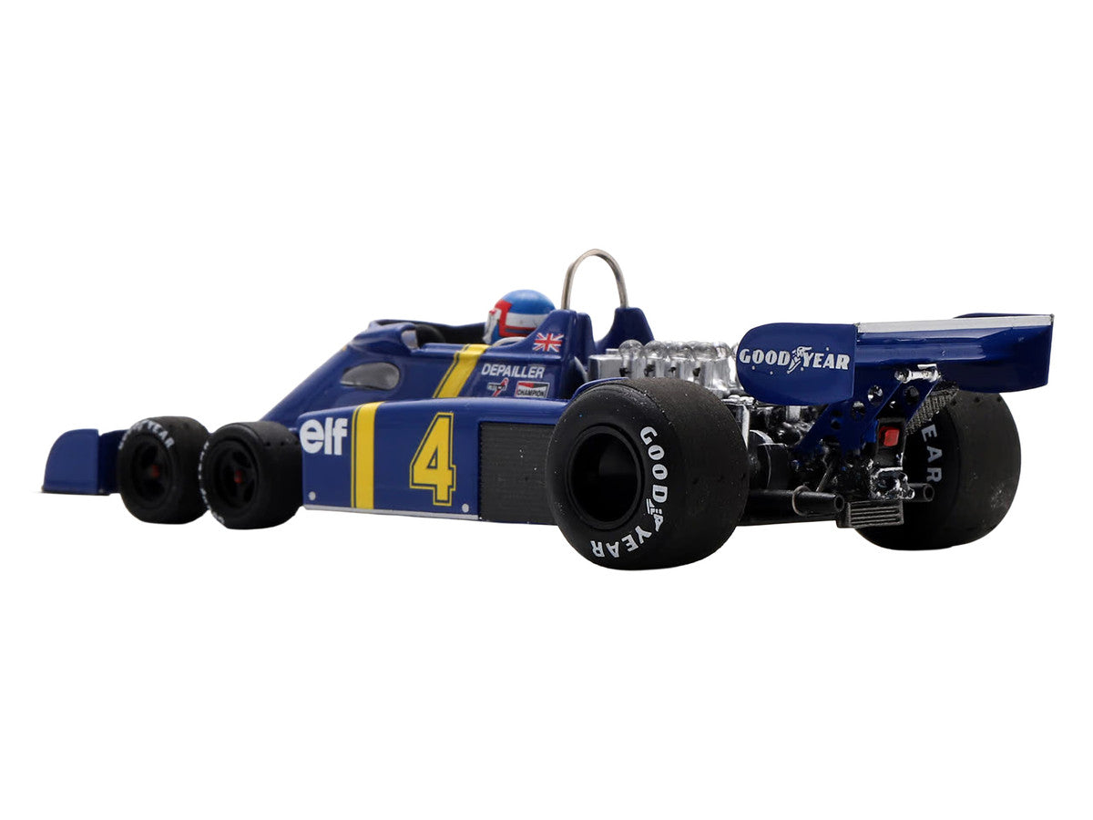 Tyrrell P34 #4 Patrick Depailler 2nd Place Formula One F1 "Swedish GP" (1976) with Driver 1/43 Model Car by Spark Spark