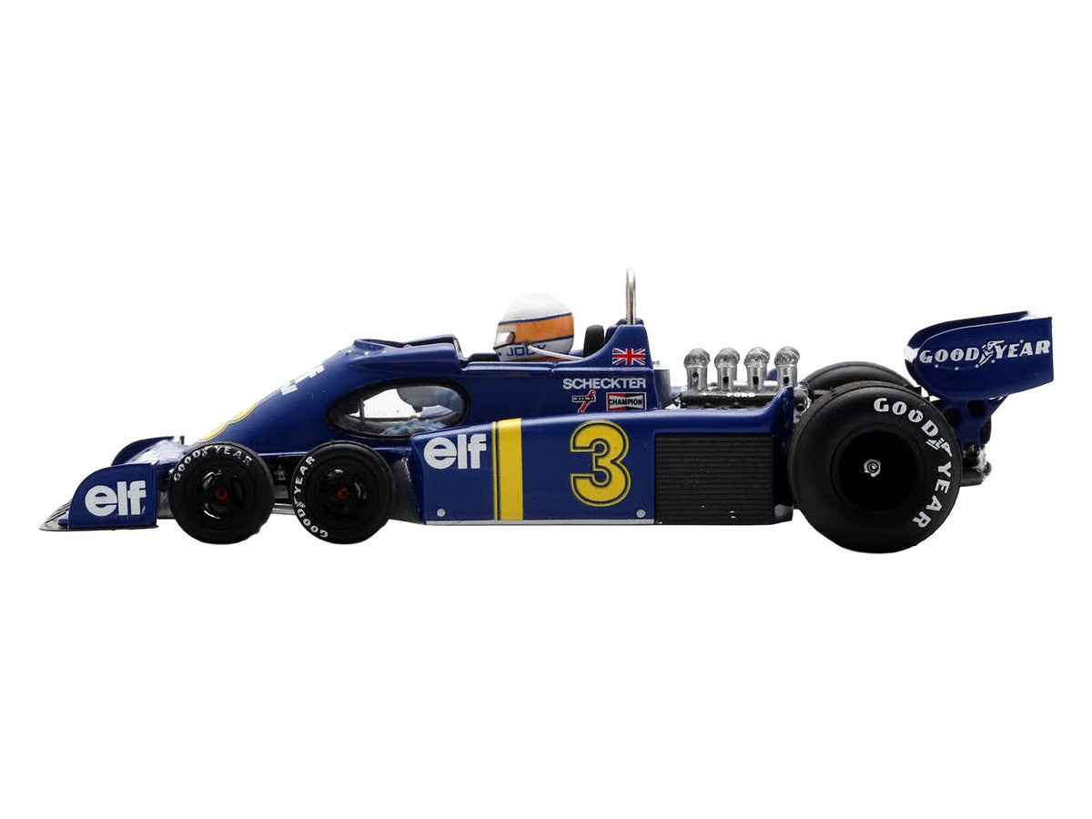Tyrrell P34 #3 Jody Scheckter Formula One F1 "Dutch GP" (1976) with Driver 1/43 Model Car by Spark Spark
