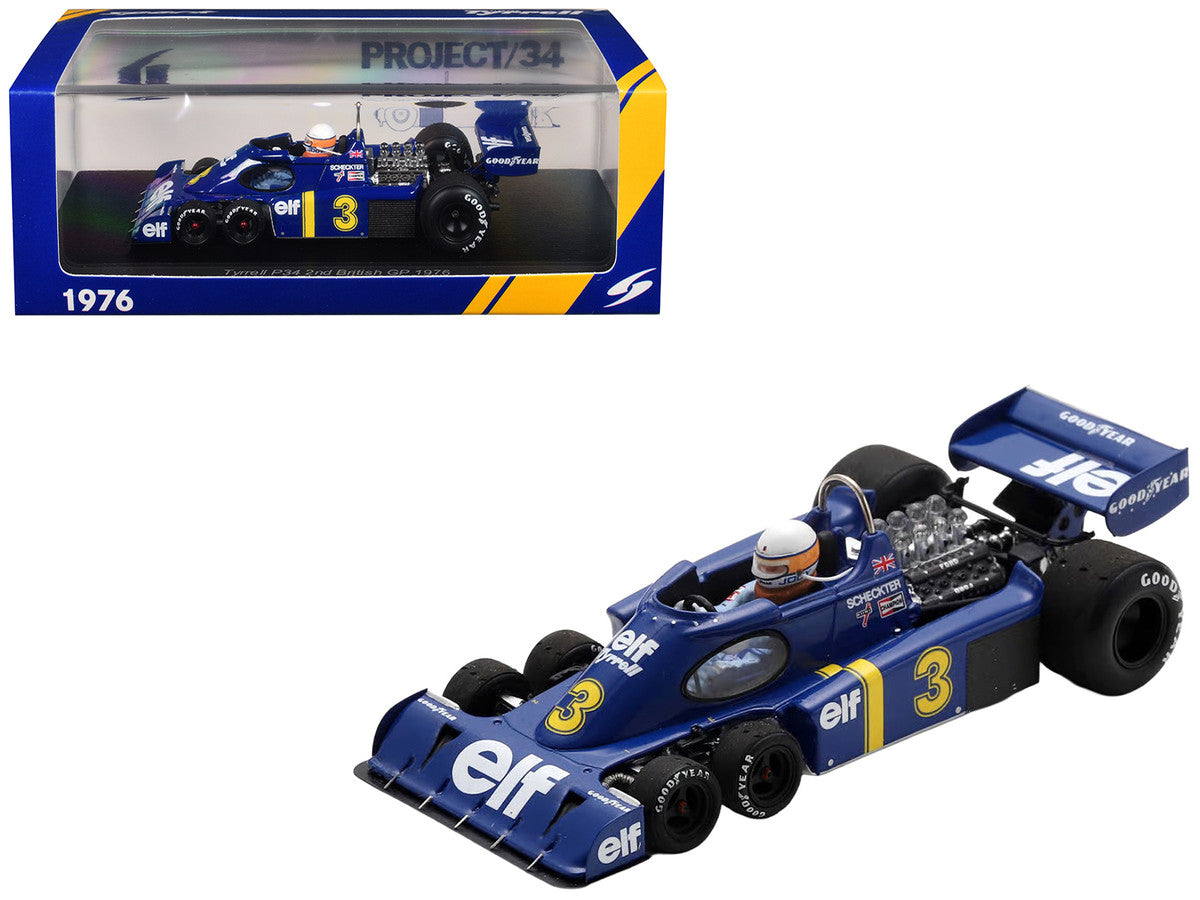 Tyrrell P34 #3 Jody Scheckter Formula One F1 "Dutch GP" (1976) with Driver 1/43 Model Car by Spark Spark