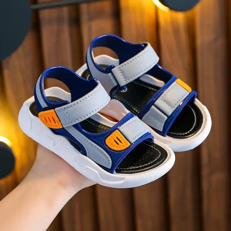 Summer Baby Sandals Solid Color Baby Boy Sandals Soft Sole Anti-slip Boys Girls Sandals Toddler Baby Shoes Beach 2-12 Years LadyShow.Store