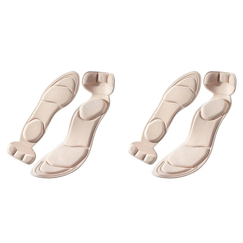 Memory Foam Insoles Women High-heel Shoes Insoles Anti-slip Cutable Insole Comfort Breathable Heel Protection Massage Shoe Pads LadyShow.Store